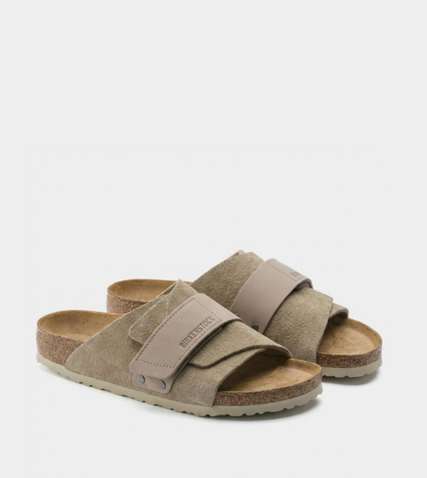 بيركنستوك  suede-edit - بني  Flat Sandals