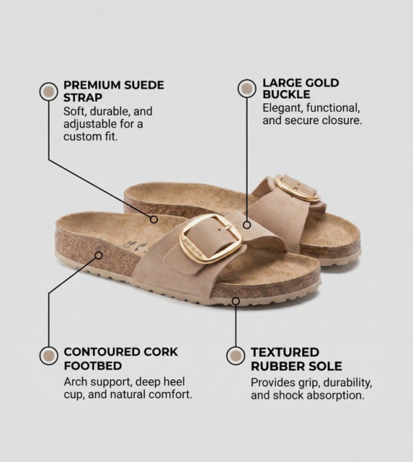 Birkenstock Birkenstock - Beige Flat Sandals