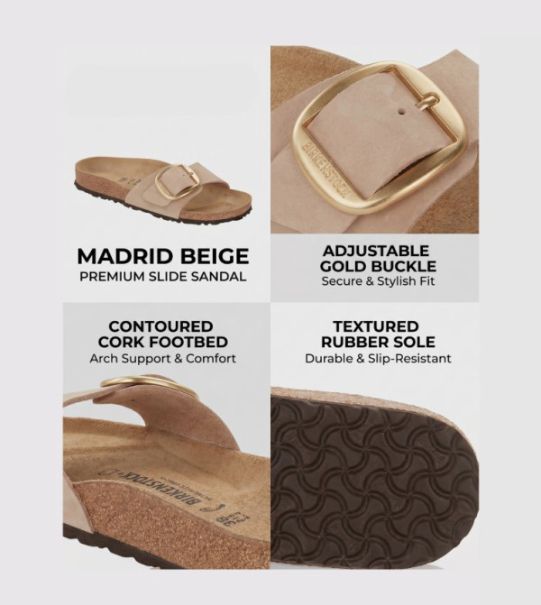 Birkenstock Birkenstock - Beige Flat Sandals