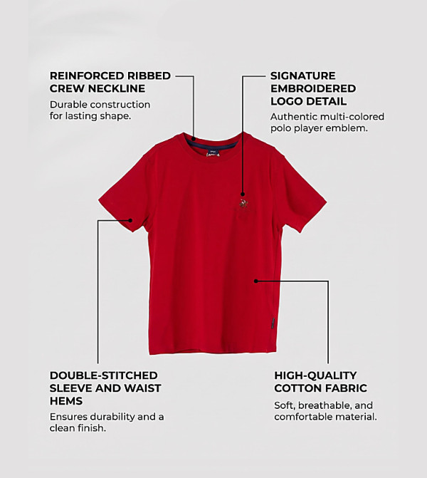 Beverly Hills Polo Club Back to School - Red T-Shirts