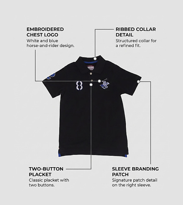 Beverly Hills Polo Club Tops - Black T-Shirts