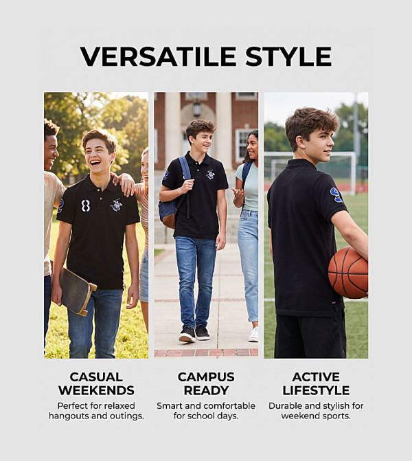 Beverly Hills Polo Club Tops - Black T-Shirts