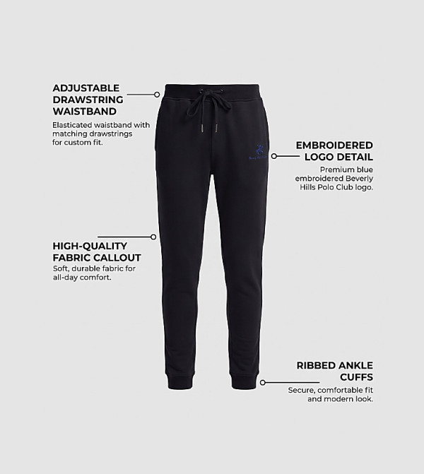 Beverly Hills Polo Club  Joggers - Black Joggers