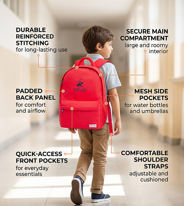 Beverly Hills Polo Club Beverly Hills Polo Club - Red Backpacks