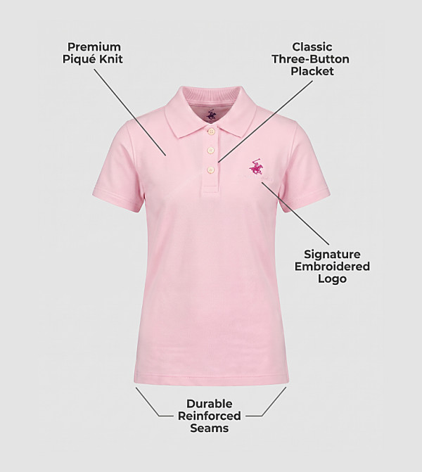 Beverly Hills Polo Club  playtime-picks-k - Pink T-Shirts