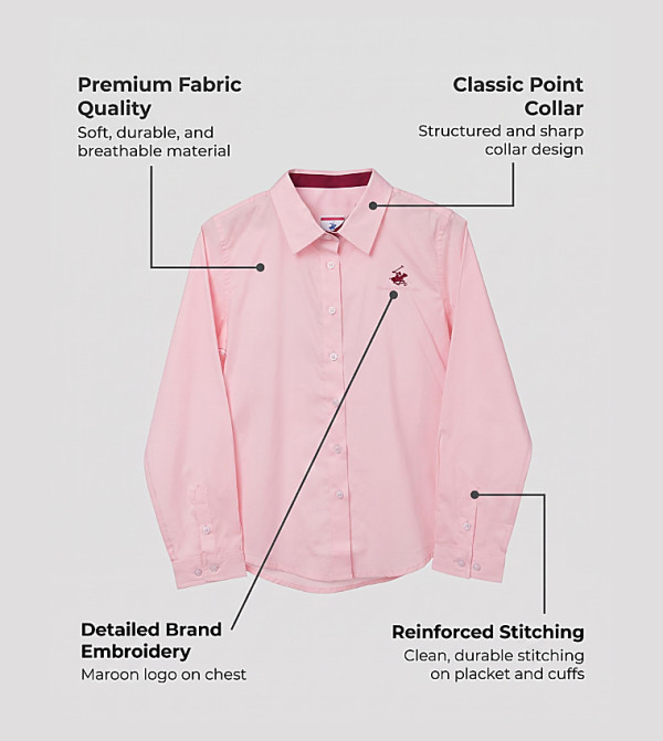 Beverly Hills Polo Club  Shirts - Pink Shirts