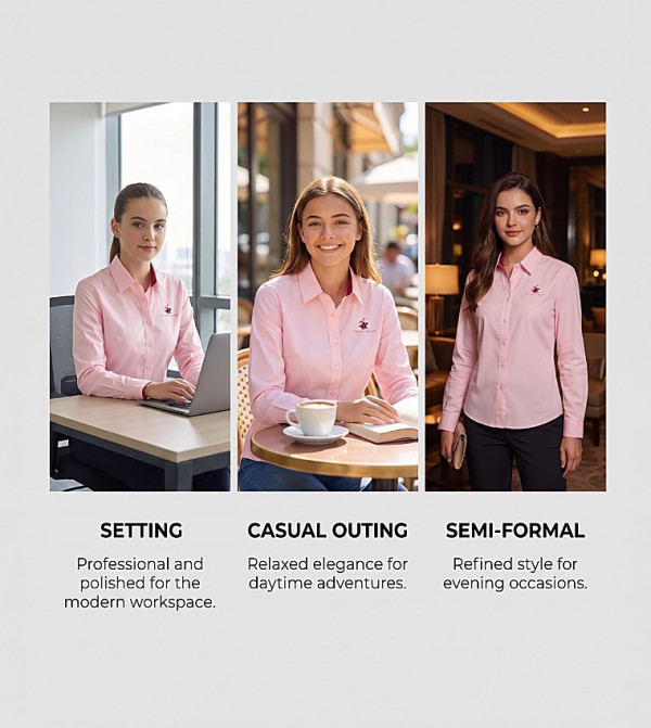 Beverly Hills Polo Club  Shirts - Pink Shirts