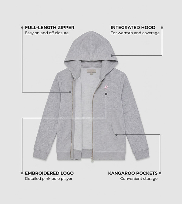Beverly Hills Polo Club  Winterwear & Outerwear - Grey Hoodies