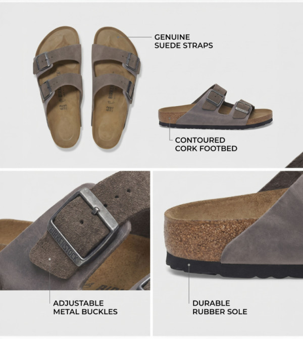 Birkenstock Birkenstock - Grey Casual Sandals