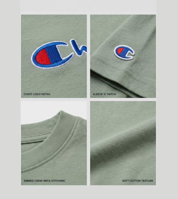 إتوال شامبيون - أخضر Round Neck T-Shirts