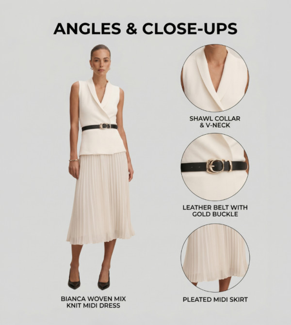 Forever New Forever New - Cream Midi Dresses