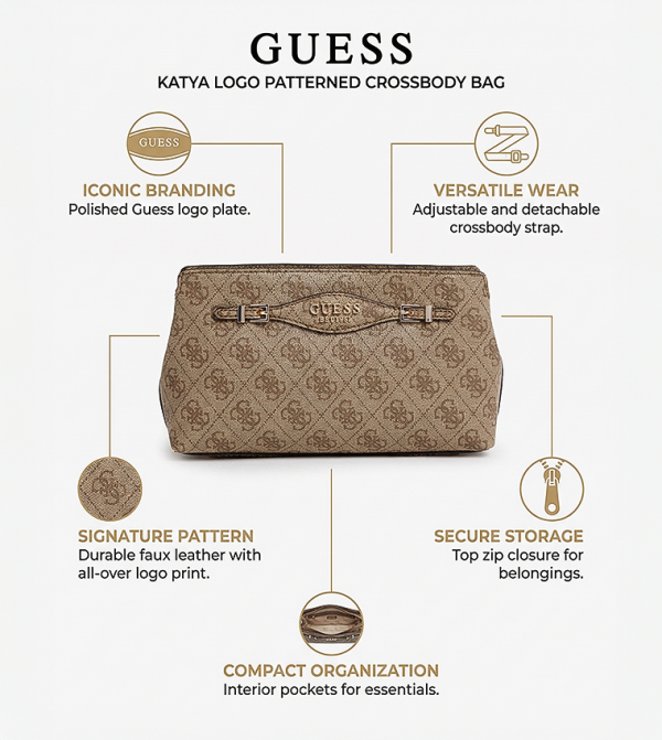 Guess Bags - Brown Cross Body Bags