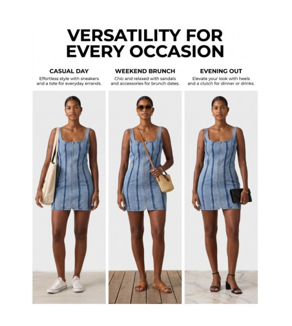 Levi's  Mini Dresses - Indigo Mini Dresses