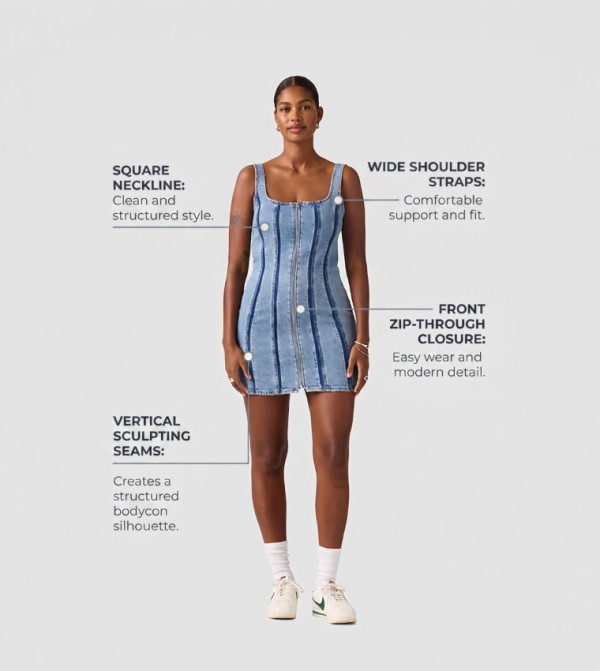Levi's  Mini Dresses - Indigo Mini Dresses