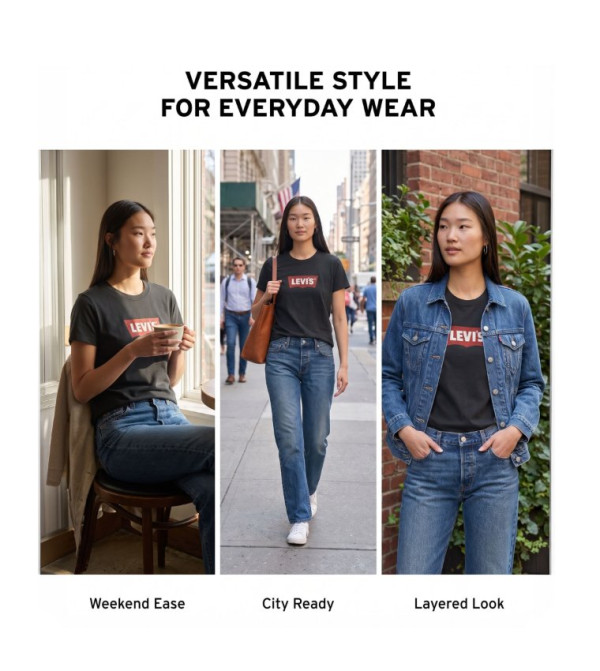 Levi's  T-Shirts - Black Short Sleeve T-Shirts