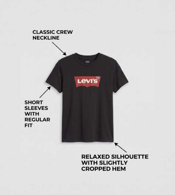 Levi's  T-Shirts - Black Short Sleeve T-Shirts