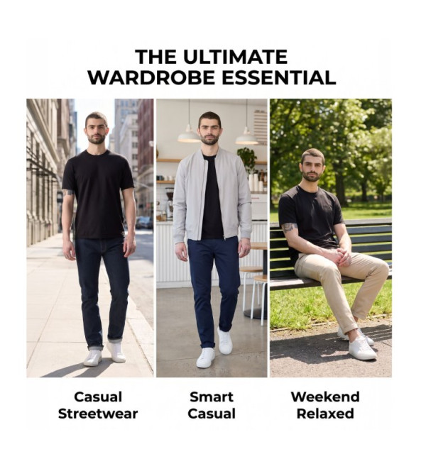 ليفايز ليفايز - أسود Round Neck T-Shirts