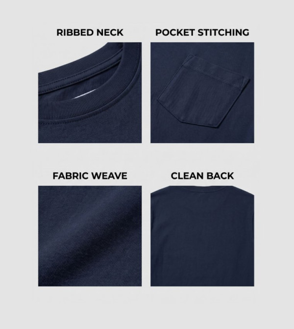 ليفايز  utility-workwear - كحلي Round Neck T-Shirts