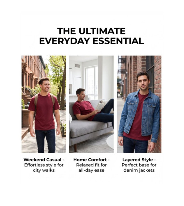 ليفايز  تيشرتات وبلايز - أحمر Round Neck T-Shirts