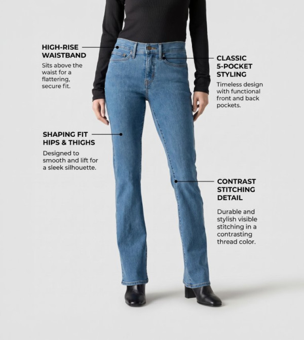 Levi's  Jeans - Blue Bootcut Jeans