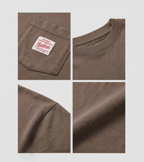 ليفايز  utility-workwear - بني  Round Neck T-Shirts