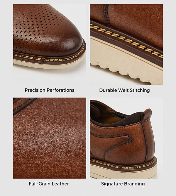 هاش بابيز  أحذية رسمية  - حنطي Formal Lace-Up Shoes