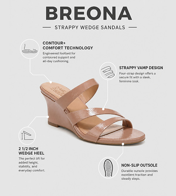 Naturalizer  Wedges - Beige Wedge Sandals