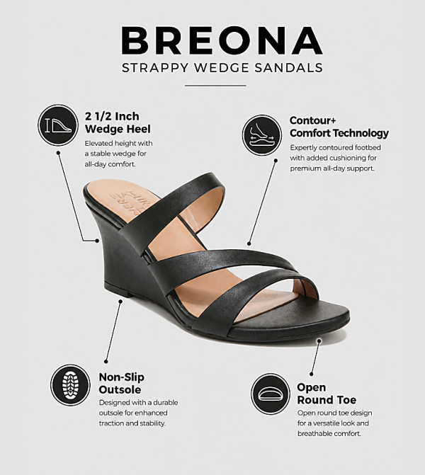 ناتشيراليزر ناتشيراليزر - أسود Wedge Sandals