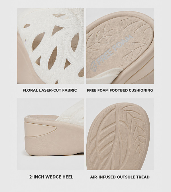 Naturalizer Naturalizer - White Wedge Sandals
