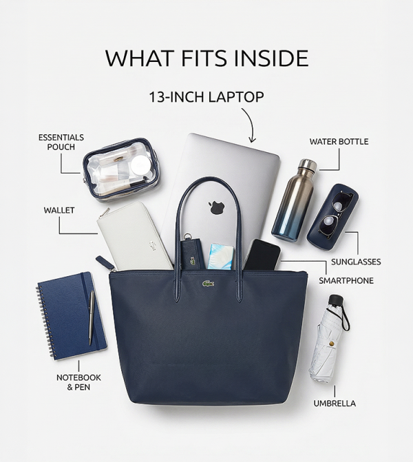 Lacoste Lacoste - Navy Tote Bags