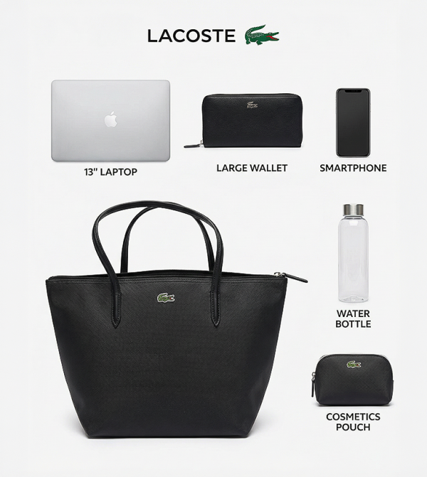 Lacoste Lacoste - Black Tote Bags