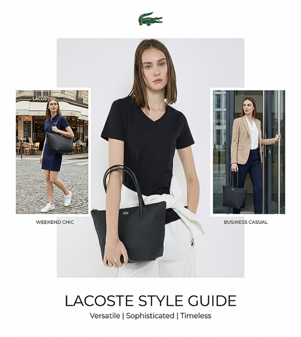 Lacoste Lacoste - Black Tote Bags