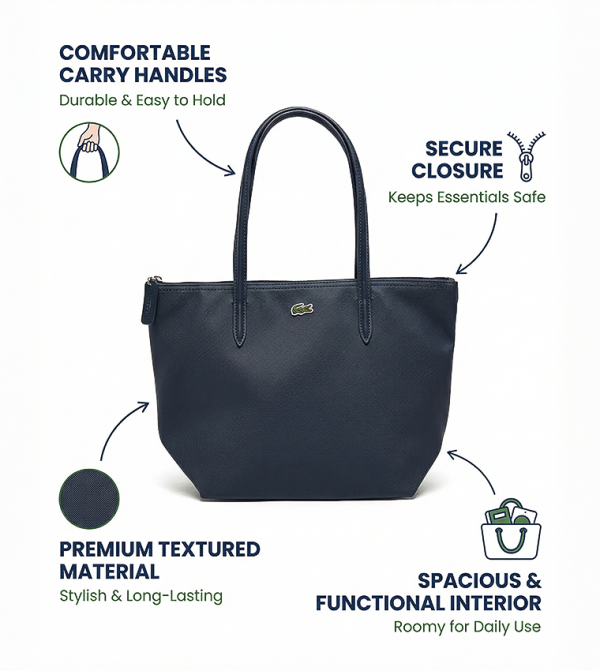 Lacoste Lacoste - Navy Tote Bags