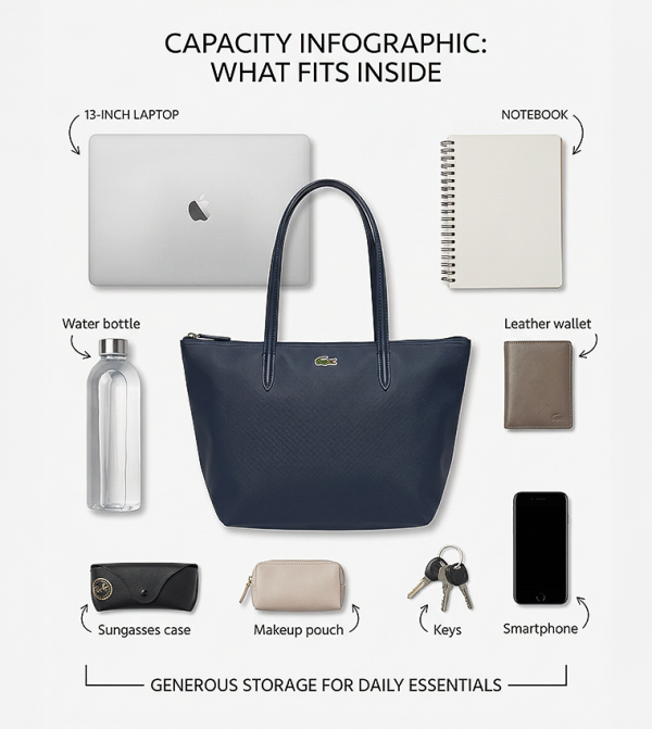 Lacoste Lacoste - Navy Tote Bags