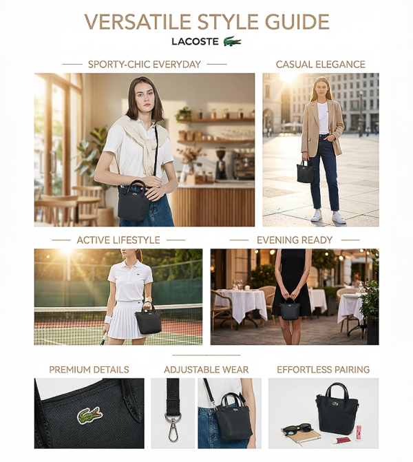 Lacoste Lacoste - Black Handheld Bags