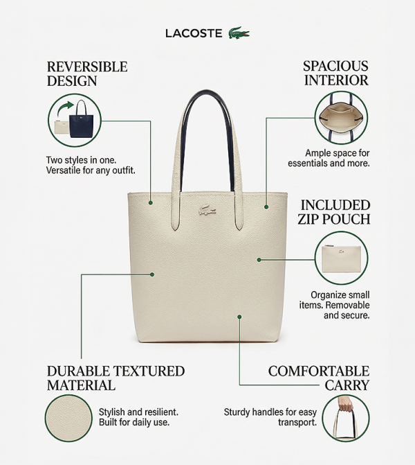 Lacoste Lacoste - Black Tote Bags