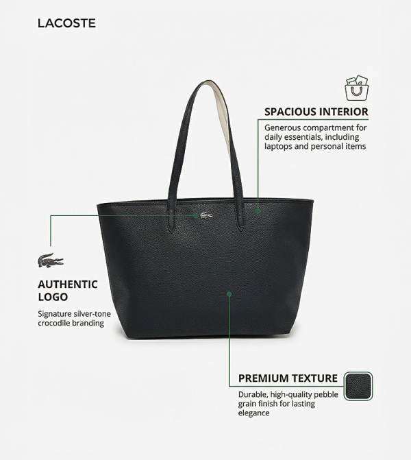 Lacoste Lacoste - Black Tote Bags