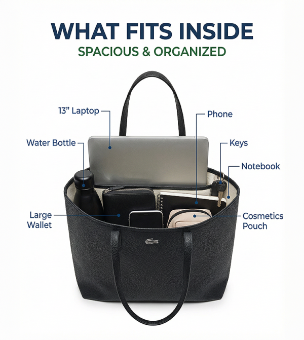 Lacoste Lacoste - Black Tote Bags