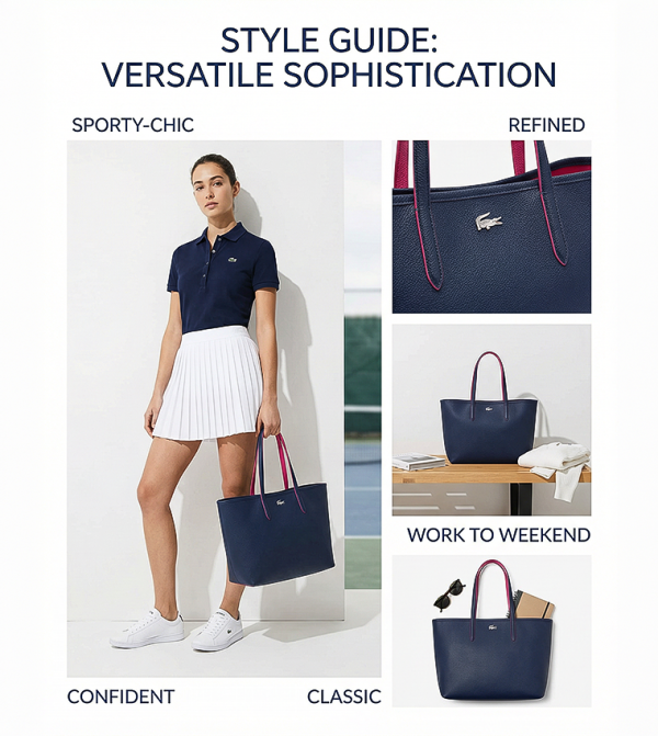 Lacoste Lacoste - Navy Tote Bags