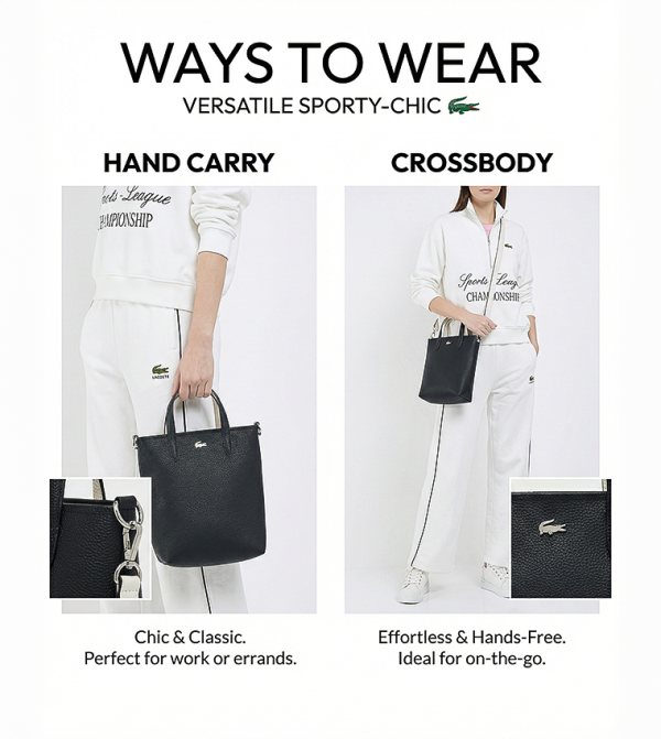 Lacoste Lacoste - Black Tote Bags