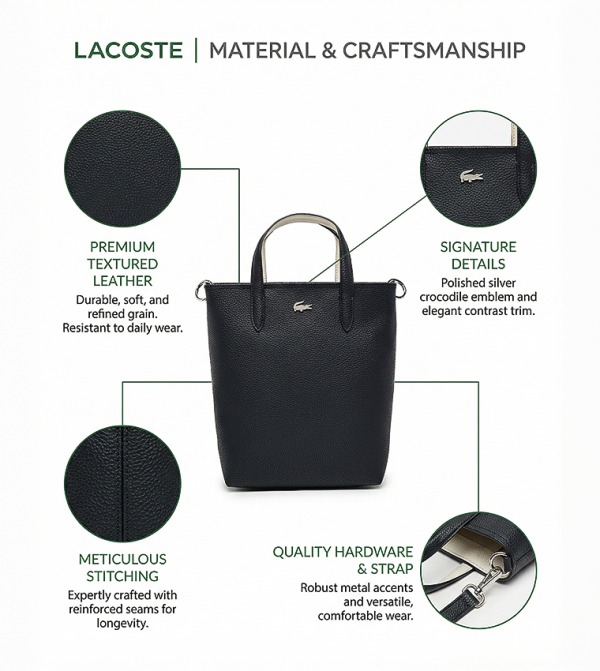 Lacoste Lacoste - Black Tote Bags