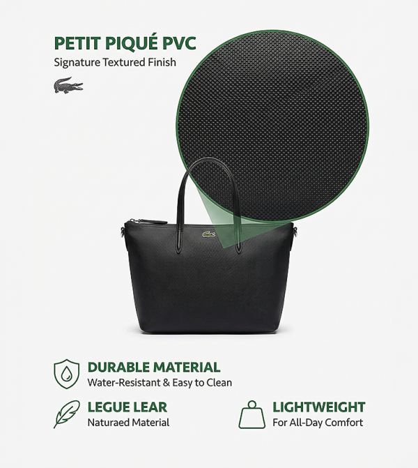 Lacoste Lacoste - BLACK Tote Bags