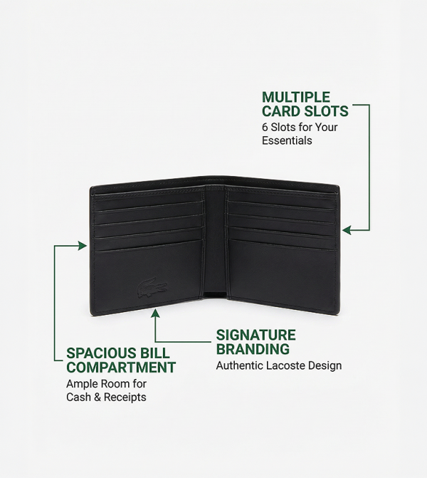 Lacoste Lacoste - Black Wallets
