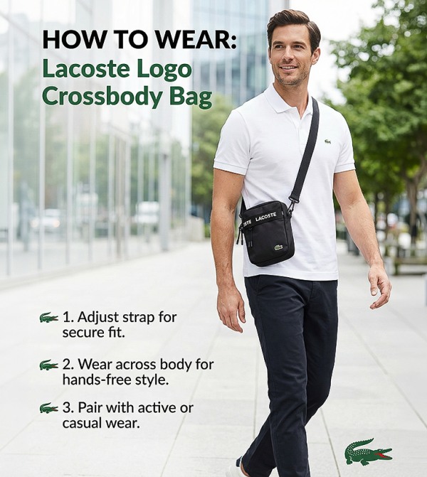 Lacoste  Cross Body & Sling Bags - Black Cross Body & Sling Bags