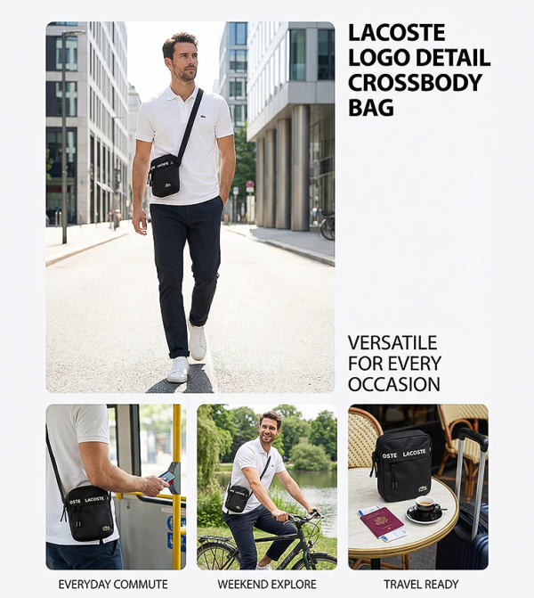 Lacoste  Cross Body & Sling Bags - Black Cross Body & Sling Bags