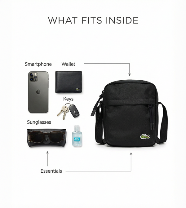 Lacoste Lacoste - Black Cross Body & Sling Bags
