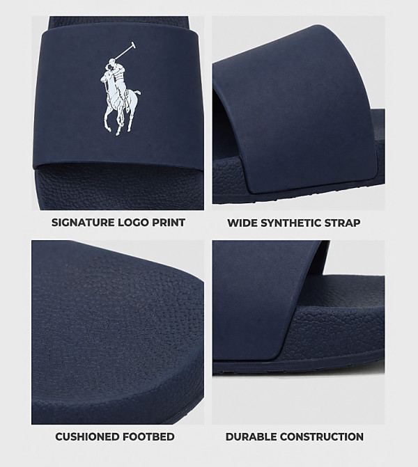Polo Ralph Lauren  Slides and Flip Flops - Navy Slides