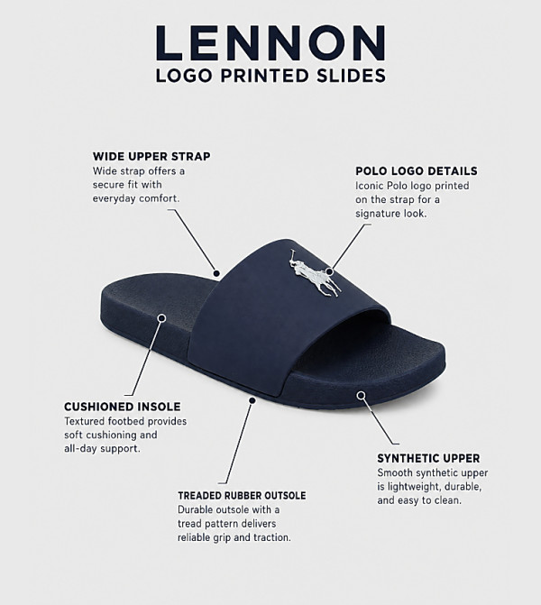 Polo Ralph Lauren  Slides and Flip Flops - Navy Slides