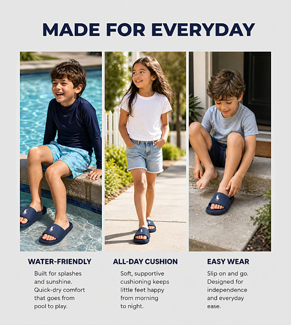 Polo Ralph Lauren  Slides and Flip Flops - Navy Slides