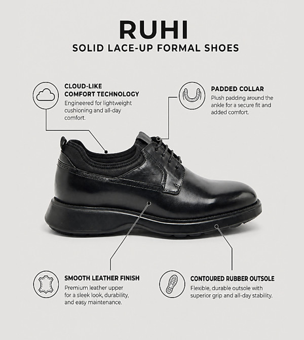 هاش بابيز هاش بابيز - أسود Formal Lace-Up Shoes